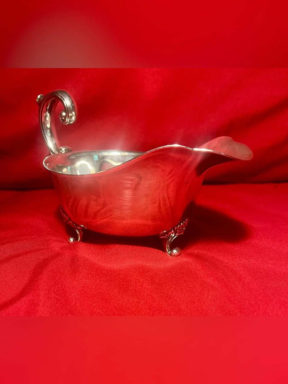 1847 “Eternally Yours” Collection HERITAGE Roger’s Bros Silver Plate Gravy Boat